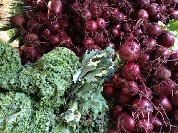 Beautiful vegetables at the farmer's market last longer than grocery store produce. Photo courtesy North Asheville Tailgate Market