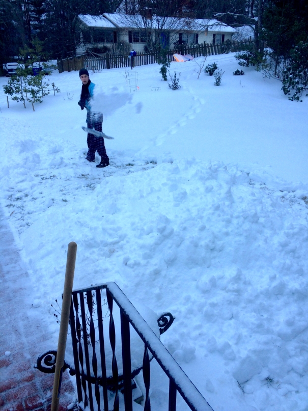 Shoveling sure is a great workout!